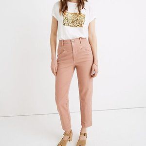 Madewell Tapered/Straight Yoke Pants Dusty Rose/Pink Size 26 EUC